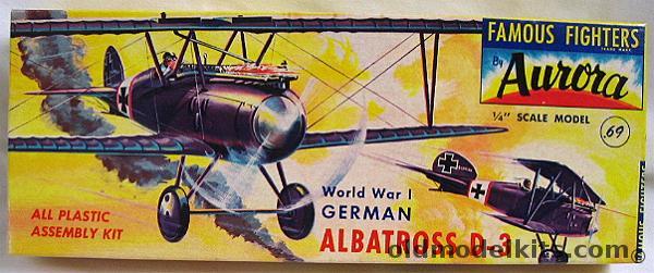 Aurora 1/48 German Albatross D-3 (Albatros D.III / DIII), 104-69 plastic model kit